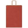 Red Paper Bags with Handles - 50 pcs | Eco-Friendly Packaging