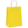 Sustainable Yellow Paper Bags with Handles - 50 pcs | HipoMarket