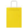 Sustainable Yellow Paper Bags with Handles - 50 pcs | HipoMarket