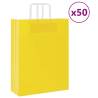  Paper Bags 50 pcs with Handles Yellow 32x12x42 cm Colour yellow Size 32 x 12 x 42 cm Quantity in Package 50 