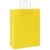 Yellow Paper Bags with Handles - 50 pcs | Eco-Friendly Packing