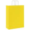 Yellow Paper Bags with Handles - 50 pcs | Eco-Friendly Packing