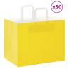 Buy Yellow Paper Bags with Handles - 50 pcs | HipoMarket