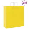  Paper Bags 250 pcs with Handles Yellow 45x17x48 cm Colour yellow Size 45 x 17 x 48 cm Quantity in Package 250 