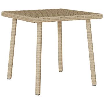 Garden Coffee Table Rectangular Beige - 40x40x37 cm