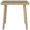 Garden Coffee Table Rectangular Beige - 40x40x37 cm