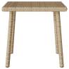 Garden Coffee Table Rectangular Beige - 40x40x37 cm