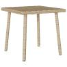 Garden Coffee Table Rectangular Beige - 40x40x37 cm