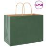  Paper Bags 250 pcs with Handles Green 32x17x25 cm Colour green Size 32 x 17 x 25 cm Quantity in Package 250 