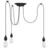  Pendant Lamp with 3 Lamp Holders E27 Black Metal Quantity in Package 1 Bulb Quantity with 3 lamp holders Model 