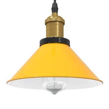 Stylish Adjustable Yellow Pendant Lamp - E27 | HipoMarket