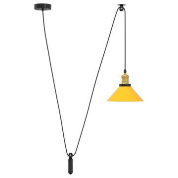 Stylish Adjustable Yellow Pendant Lamp - E27 | HipoMarket