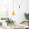 Stylish Adjustable Yellow Pendant Lamp - E27 | HipoMarket