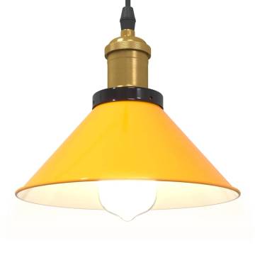 Stylish Adjustable Yellow Pendant Lamp - E27 | HipoMarket