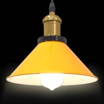 Stylish Adjustable Yellow Pendant Lamp - E27 | HipoMarket