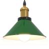 Height Adjustable Pendant Lamp E27 Gloss Green - Hipomarket