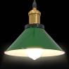 Height Adjustable Pendant Lamp E27 Gloss Green - Hipomarket