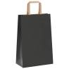 Paper Bags 50 Pcs with Handles Black - Durable & Eco-Friendly