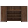 Brown Oak Reception Desk 180x50 cm - Durable & Stylish