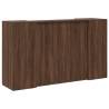 Brown Oak Reception Desk 180x50 cm - Durable & Stylish