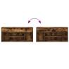 Shoe Bench Smoked Oak - Stylish Storage Solution | Hipo Market