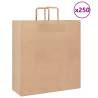  Paper Bags 250 pcs with Handles Brown 45x17x48 cm Colour brown Size 45 x 17 x 48 cm Quantity in Package 250 