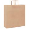 Brown Paper Bags with Handles - 250 pcs - Eco-Friendly Packaging