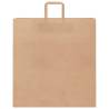 Brown Paper Bags with Handles - 250 pcs - Eco-Friendly Packaging