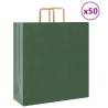  Paper Bags 50 pcs with Handles Green 45x17x48 cm Colour green Size 45 x 17 x 48 cm Quantity in Package 50 