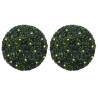  Artificial Boxwood Balls with LED Lights 2 pcs Green 52 cm Size 52 cm Quantity in Package 1 