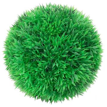 Artificial Boxwood Balls with LED Lights - 4 pcs Green 12 cm