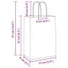 250 Pink Paper Bags with Handles - Eco-Friendly & Durable