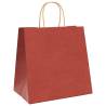 Red Paper Bags with Handles - 250 pcs | Hipo Market