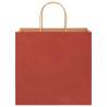 Red Paper Bags with Handles - 250 pcs | Hipo Market