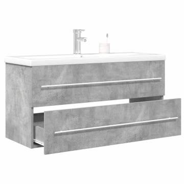 2 Piece Bathroom Furniture Set - Concrete Grey | HipoMarket