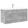 2 Piece Bathroom Furniture Set - Concrete Grey | HipoMarket