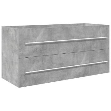 2 Piece Bathroom Furniture Set - Concrete Grey | HipoMarket