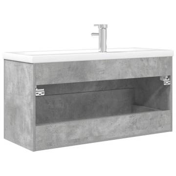 2 Piece Bathroom Furniture Set - Concrete Grey | HipoMarket