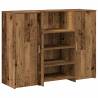 Reception Desk Old Wood 135x50 cm - Versatile Design & Storage