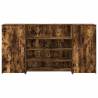 Smoked Oak Reception Desk - 200x50 cm | HipoMarket