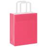 Pink Paper Bags 50 pcs with Handles - Eco-Friendly & Durable