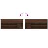 Shoe Bench Brown Oak - Elegant Storage & Seating Solution