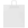 White Paper Bags with Handles - 50 pcs | HipoMarket UK