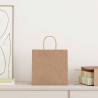 250 Brown Paper Bags with Handles - Eco-Friendly Packaging