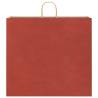 Red Paper Bags with Handles - 50 Pcs | Durable & Eco-Friendly