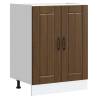  Sink Base Cabinet Lucca Brown Oak Engineered Wood Colour brown oak Quantity in Package 1 Model sink base cabinet 60 cm Number of 