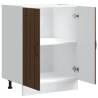 Sink Base Cabinet Lucca - Brown Oak Engineered Wood | Hipo Market