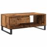 Coffee Table Old Wood 90x50 cm | Industrial Style & Storage