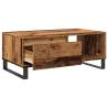 Coffee Table Old Wood 90x50 cm | Industrial Style & Storage