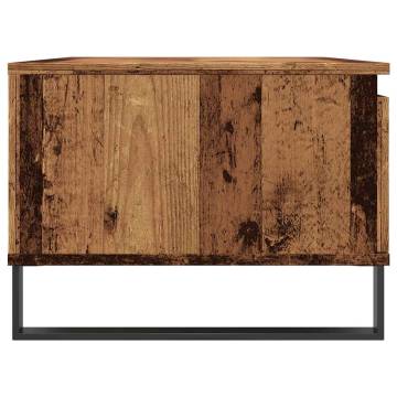 Coffee Table Old Wood 90x50 cm | Industrial Style & Storage